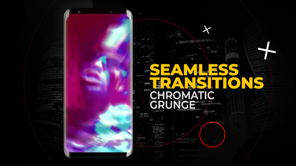Vertical Chromatic Grunge Transitions