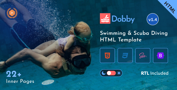 Dobby - Swimming & Scuba Diving Bootstrap 5 Template