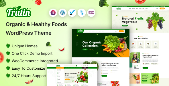Frutin - Organic & Healthy FoodTheme