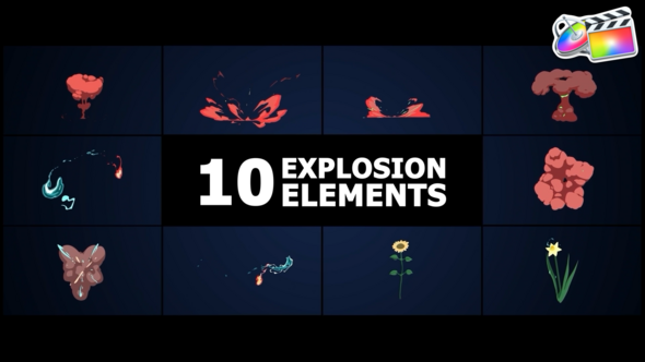 Combined Explosion Elements | FCPX alt