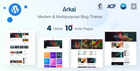 Arkai - Modern & MultipurposeBlog Theme