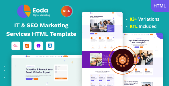 Eoda - IT Startup & SEO Marketing Services Bootstrap 5 Template