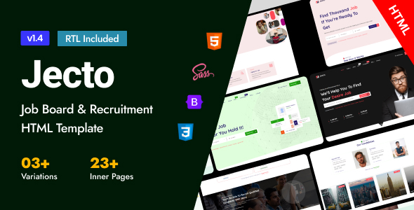 Jecto - Job Board & Recruitment Bootstrap 5 Template