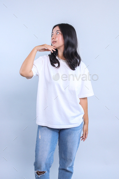 Female T-shirt Mockup