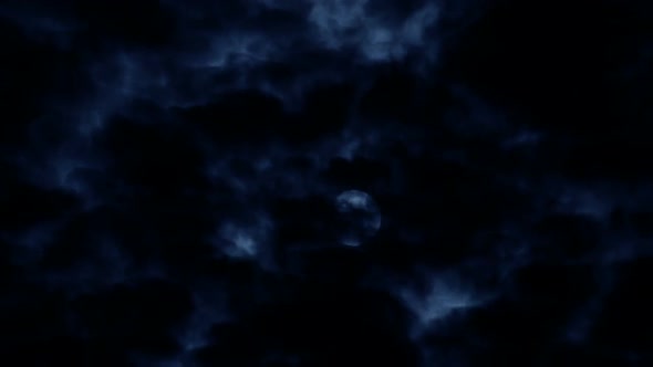 Moon in Clouds