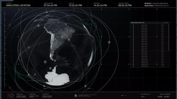 Navigation Software Future Computer Interface Uses Satellite For Airport Scan