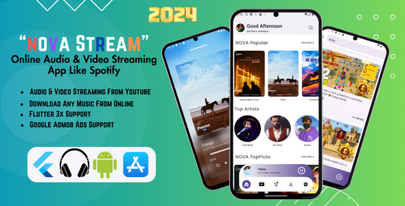 Nova Stream - Your Ultimate  Audio Video ExperienceMobile Platform