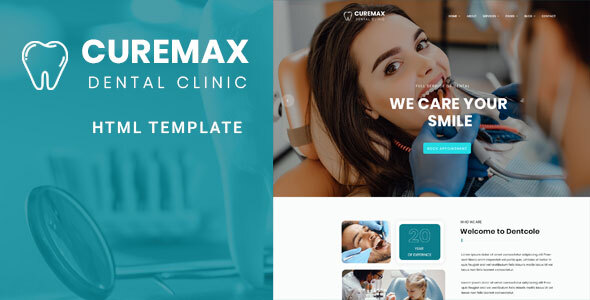 Curemax - Dental Clinic hospital HTML Template