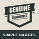 Simple Vector Badges - GraphicRiver Item for Sale