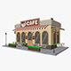 Cartoon Cafe House - 3DOcean Item for Sale