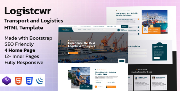 Logistcwr – Transport and Logistics HTML Template – 0 Sold!