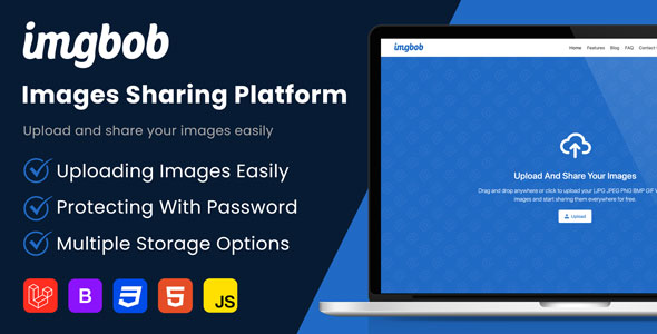 Imgbob – Upload And Share Images Platform