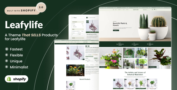 Leafylife – Gardening & Houseplants Shopify 2.0 Theme – 0 Sold!