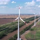 Aerial View of Wind Power Turbine is a Popular Sustainable Renewable Energy Source on Beautiful - VideoHive Item for Sale