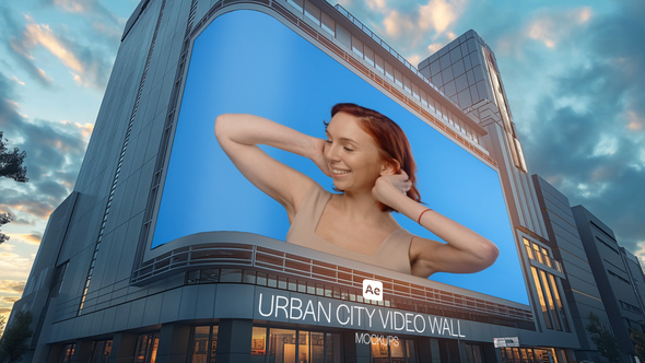 Urban City Video Wall Mockups alt