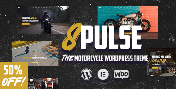 8Pulse – Motorcycle WordPress Theme – 0 Sold!