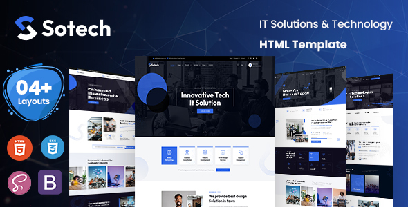 Sotech – Technology & IT Solutions HTML Template – 0 Sold!