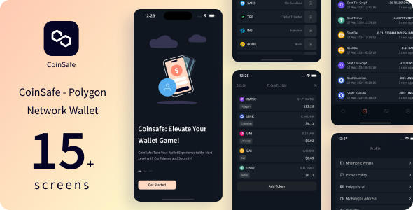 CoinSafe - Polygon Network Wallet | Expo SDK 51.0.8