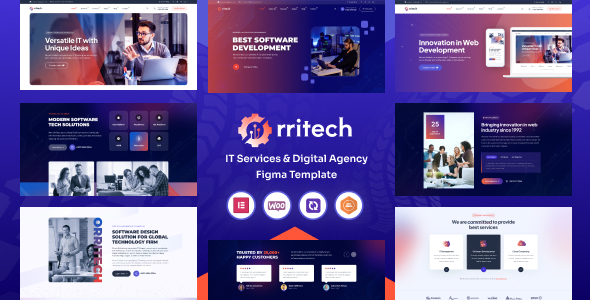 Orritech - IT Services and Digital Agency Figma Template