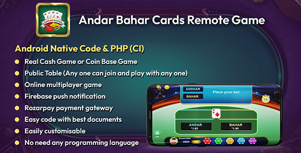 Andar Bahar Cards Remote Game