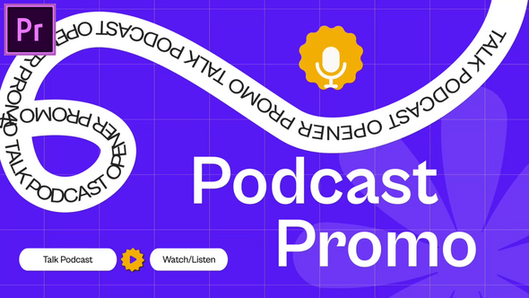 Podcast Promo MOGRT for Premier Pro
