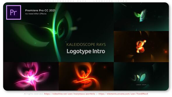 Kaleidoscope Rays - Logotype Intro