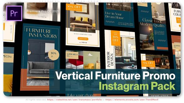 Vertical Furniture Promo - Instagram Pack