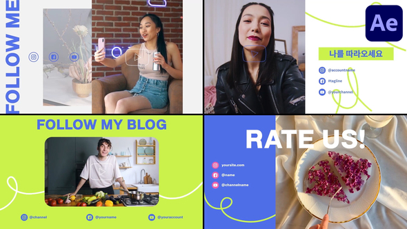 Youtube Slides | After Effects alt