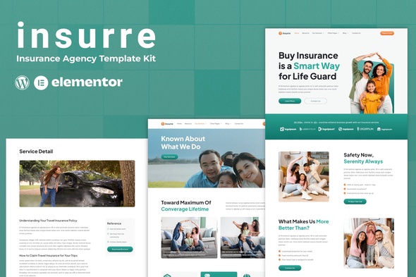 Insurre – Insurance Agency Elementor Template Kit – 0 Sold!