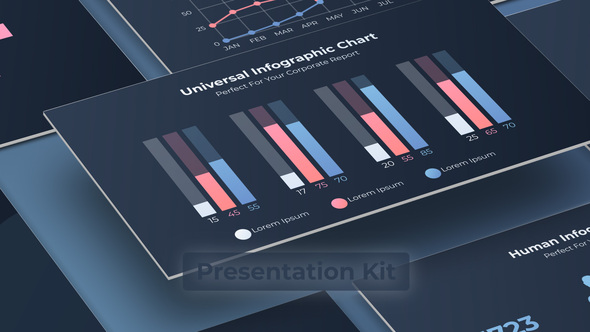 Stylish Infographics Dark