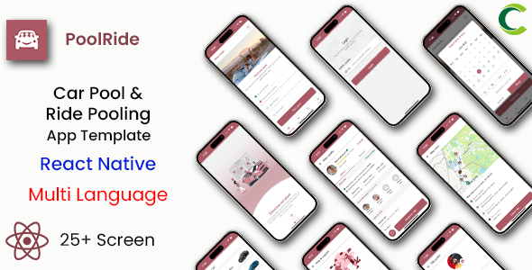 Car Pooling App | Bike Pooling App | Ride Sharing App | Car Sharing App | React Native | PoolRide