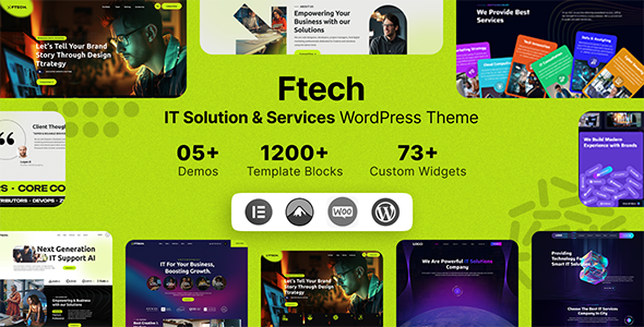 Ftech – IT Solution & Technology WordPress Theme – 0 Sold!