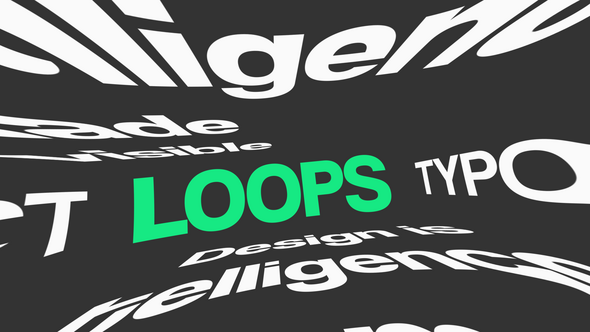Abstract Typography Loops
