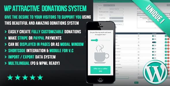 WP Attractive Donations System – Easy Stripe & Paypal donations