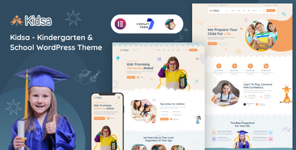 Kidsa – Kindergarten & School WordPress Theme – 0 Sold!