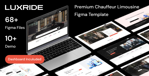 Luxride - Chauffeur Limousine Car Hire Figma Template