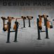 Sports Equipment Pack: Street Gym (30 in 1, C4D, 3DS, FBX, OBJ) - 3DOcean Item for Sale