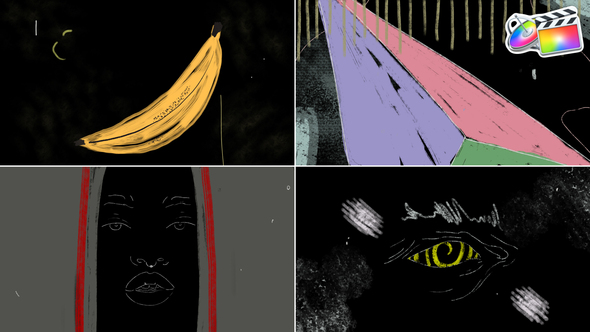 Abstract Grunge Looped Backgrounds | FCPX alt