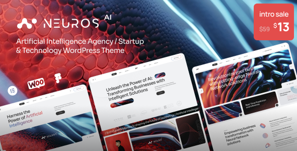 Neuros | AI Agency & Technology WordPress Theme – 0 Sold!