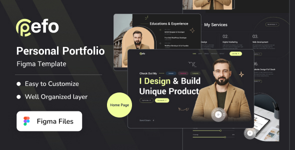 Pefo – Personal Portfolio HTML Template – 0 Sold!