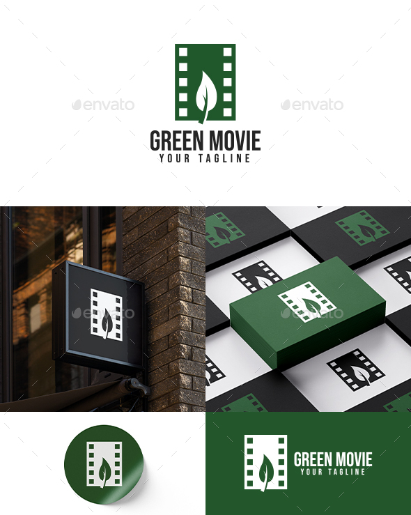 Green Movie Logo Template