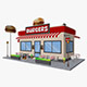 Cartoon Burgers Restaurant - 3DOcean Item for Sale