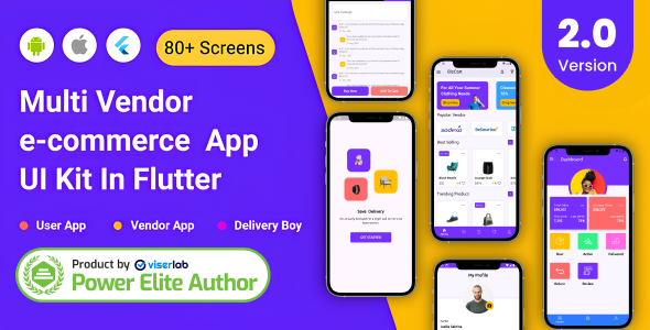 BizCart - Multi vendor e-commerce Flutter Full App UI Kit