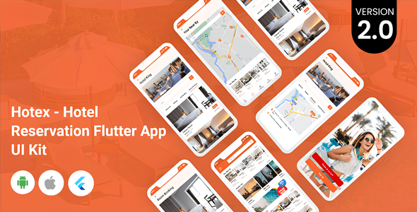 Hotex - Hotel Reservation Flutter App UI Kit