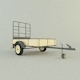 car trailer model 72 3D model - 3DOcean Item for Sale