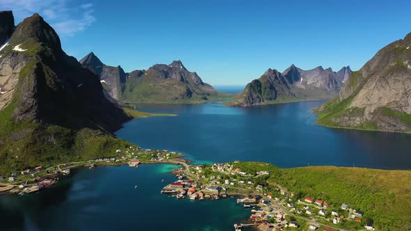 Reine Lofoten Is an Archipelago in the County of Nordland, Norway