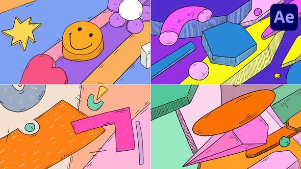 Abstract Colorful Transitions | After Effects alt