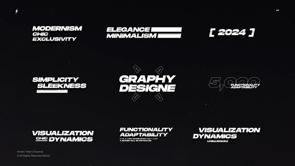 Kinetic Titles 3,0 | After Effects