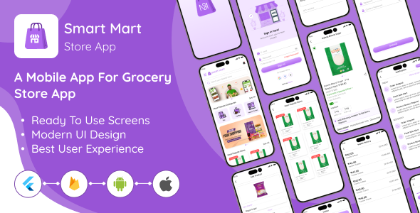 Smart Mart - Flutter App with Admin Panel Integration using Firebase