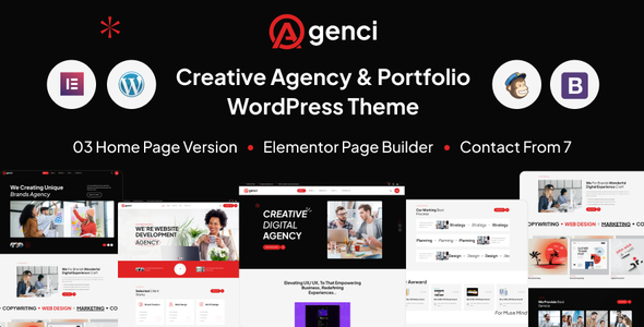 Agenci - Creative Agency & Portfolio WordPress Theme